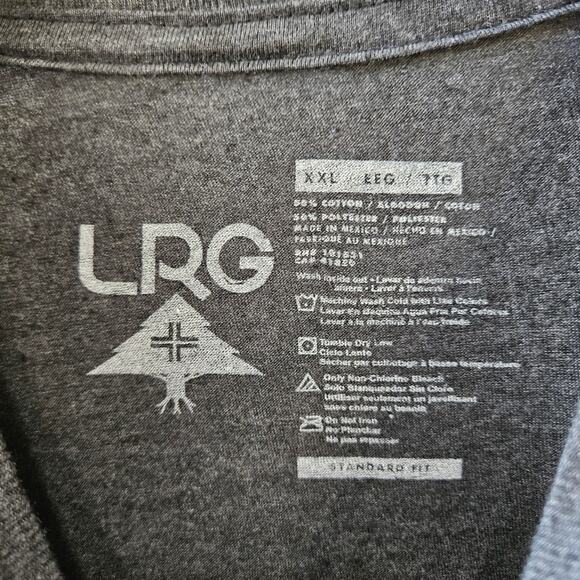 LRG Lifted Research Group Dark Gray Giraffe Short Sleeve Shirt XXL - Picture 3 of 6